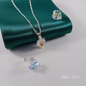Corazón de Swarovski 💚🍀✨