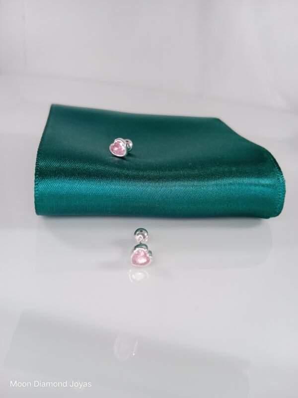 Aretes Punto de Luz Corazón - Imagen 2