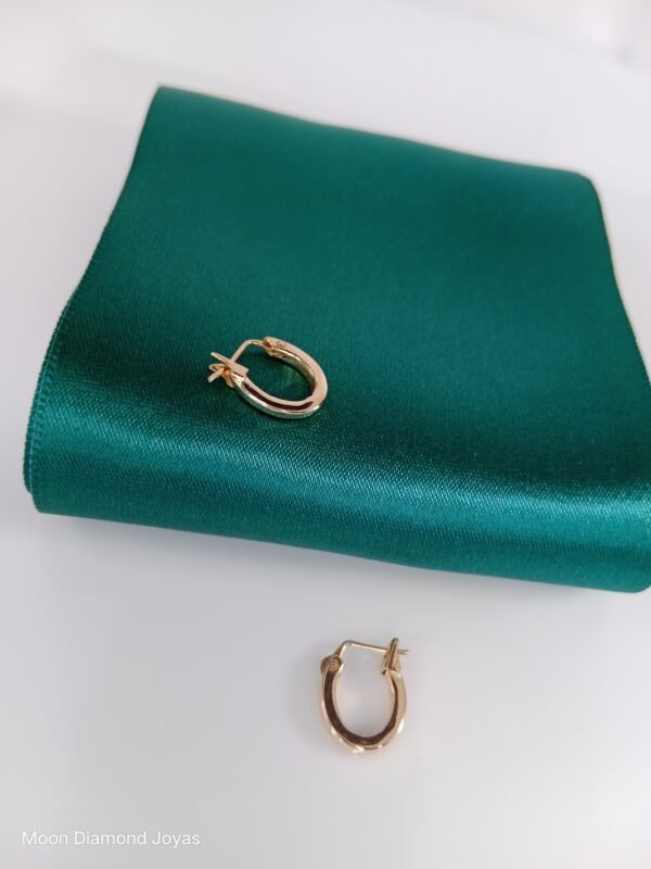 Argollas Chinas Oro 18k - Imagen 2