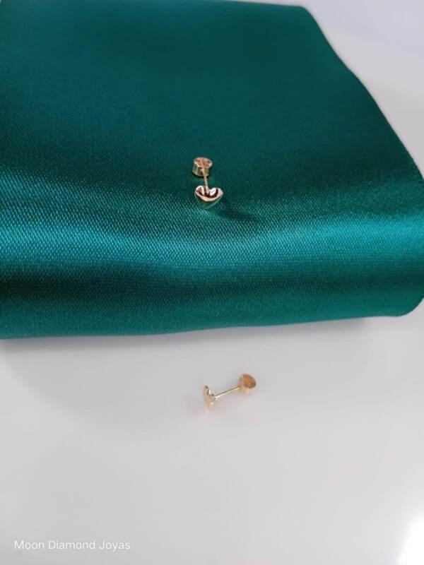 Aretes Corazón Oro 18k - Imagen 2
