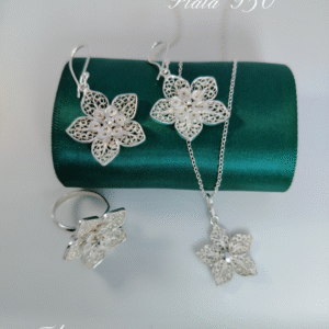 SET FLORES EN FILIGRANA