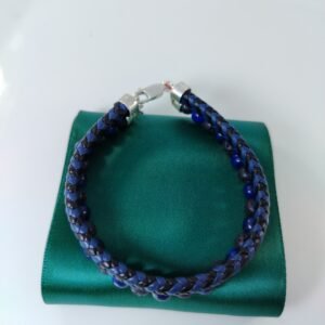 PULSERA DE CUERO AZUL