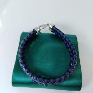 PULSERA DE CUERO AZUL
