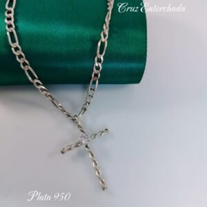 COLLAR CRUZ Y ENTORCHADA
