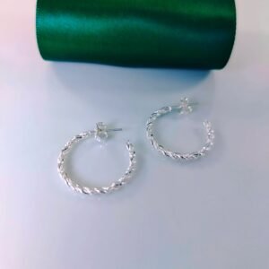 ARETES ENTORCHADA DIAMANTADA